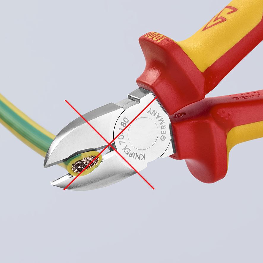 SIDE CUTTING PLIERS 180MM - KN 70 06 180