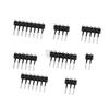 90° Dual Row Pin Header, 2.54MM Pitch, 1x2 to 1x40 Pins