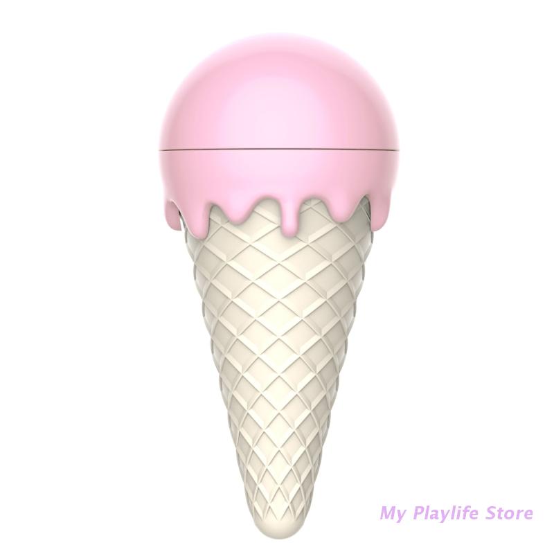 Funny Ice Cream Catnip Balls Toy for Cats Rotatable Edible Balls Healthy Self-Adhesive Catnip Ball Natural Plants Ingredients