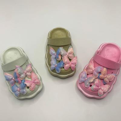Chaussures pour enfants, vêtements d'extérieur, été, nouveau, intérieur, dessin animé, papillon, filles, garçons, bébé, sac, tête, pantoufles cool
