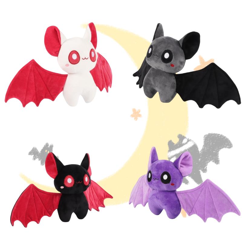 Toy Plush Bats Halloween Soft Cushion Pillow Plushie Room Decoration Kids Gifts