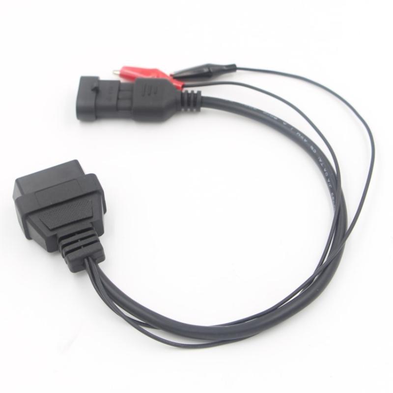 Adaptér pro 3pinový na 16pinový OBDII OBD2 konektor pro Fiat / Alfa / Lancia, autokabel pro diagnostický kabel Fiat 3pin samice