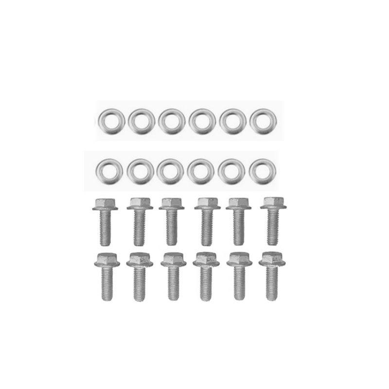 26PCS Exhaust Gasket Kit For Chevrolet LS1 GM 4.8L C5.3L 5.7L 6.0L 6.2L 12617944 12620947 Exhaust Manifold Header Gasket