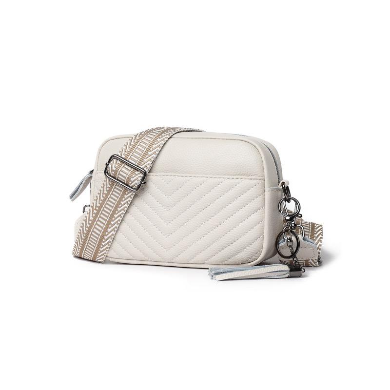 Women's Bag Top Layer Cowhide Small Square Bag Shoulder Bag High-end Sense and Versatile Commuter Armpit Crossbody Bag Leather Women's Bag