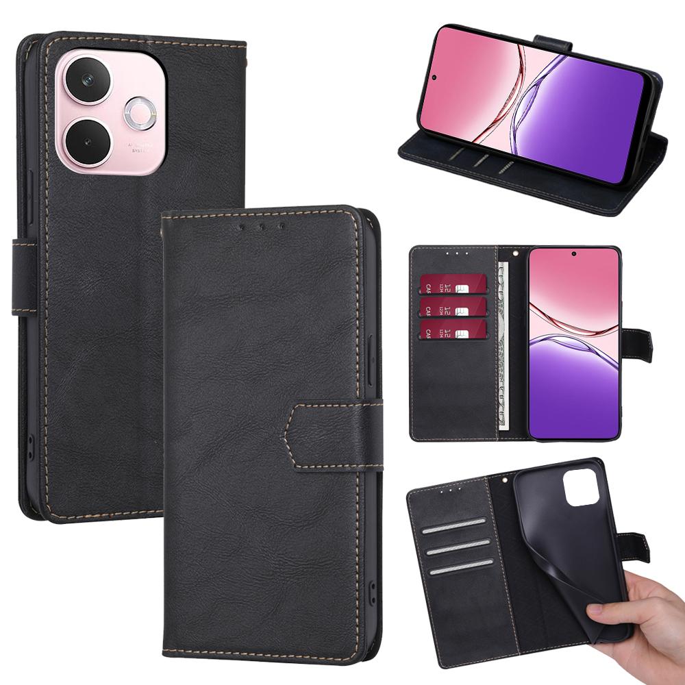 

For Oppo A5 Pro 5G Case Leather Phone Cover with RFID Blocking Wallet B