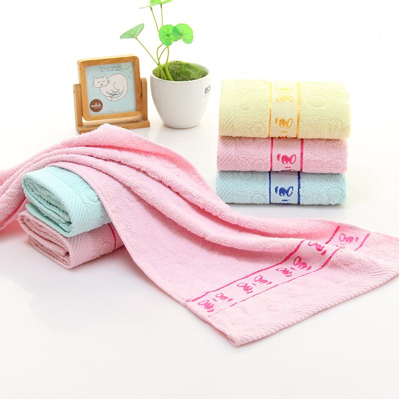 Embroidered Cotton Face Towel - Premium Thickened Gift with Logo
