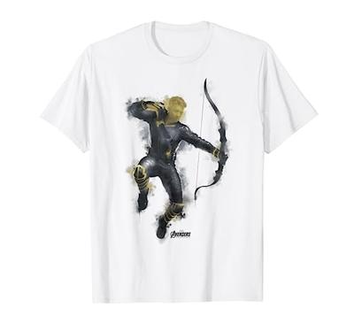 Marvel Avengers Endgame Hawkeye Spray Paint Graphic T-Shirt
