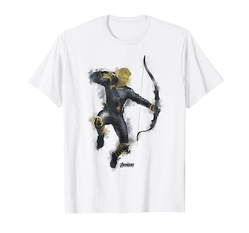 Marvel Avengers Endgame Hawkeye Spray Paint Graphic T-Shirt