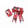 2m Christmas Ribbon DIY Lmitation Linen Fabric Swirl Ribbon Christmas Tree Ribbon Plaid Bow Snowflake Burlap Ribbon