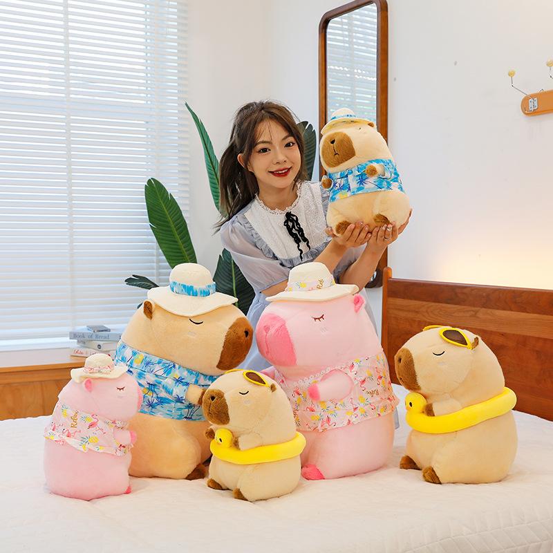 New Summer Capybara Plush Toy Kapibara Doll Large Rag Doll, Birthday Gift, Grab Doll