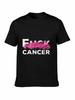 T-shirt de sensibilisation au cancer du sein Design F Cancer T-shirt de soutien à la sensibilisation au cancer du sein