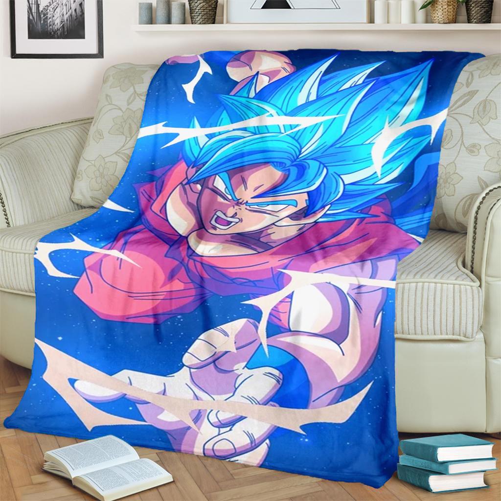 Dragon Ball! Blanket Flannel Warm Comfortable for Bedrooms, Sofas, Beds, Chairs, Picnics, Travel