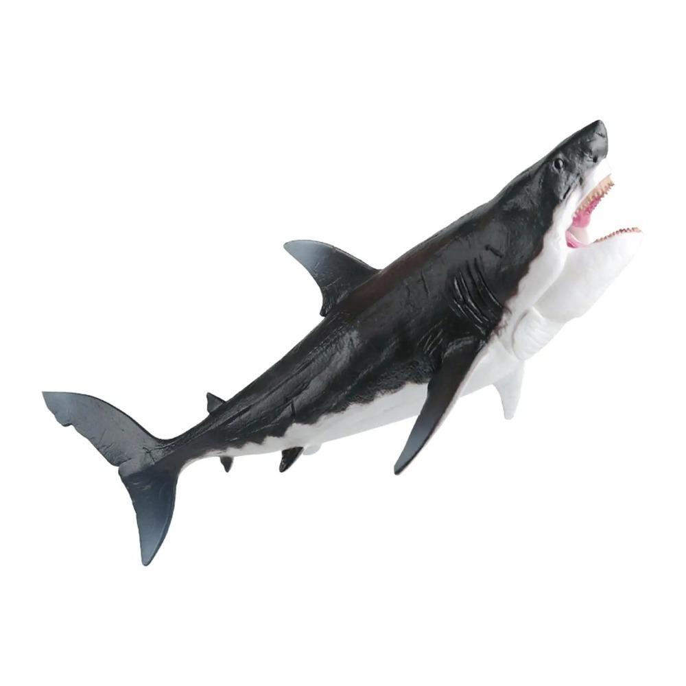 Plastic Big Shark Fish Model Wild Ocean Animal Statue  For Kids Children Birthday Gifts