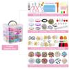Luxury Jewelry Making Kit Acrylic Crystal Shaped Bead Bracelet Pendant Jewelry Making Combination Set