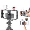 Zeadio Universal Smartphone Vlogging Kit (with RGB Light & Microphone) - iPhone/Android Compatible Smartphone Stabilizer Cage for Content Creators