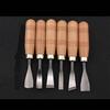 6 Pieces Wood Engrave Chisels Steel Business Factorial Industrial DIY Detailed Woodworking Hand Tool Accessories for