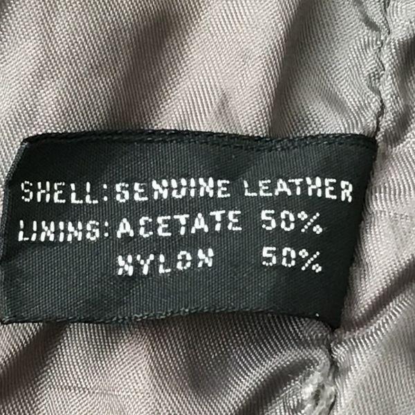 J Walden Leather Riders Jacket 40 Gray Full-Zip Lined(USED)