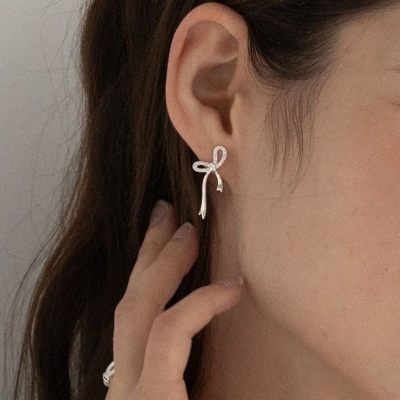 VOR MONDAUFGEHEN [Silber 925] Fließende Bandohrringe SE225