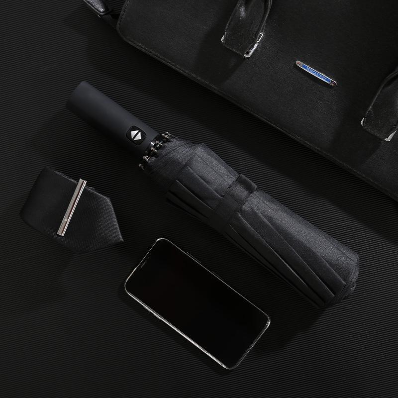 Twelve-bone automatic umbrella folding men's and women's umbrellas Korean double umbrella plus three-fold umbrella
