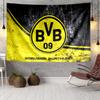 1 szt. Gobelin Borussia Dortmund do powieszenia w sypialni, salonie, pokoju zabaw, dekoracja artystyczna na ścianę, prezenty świąteczne i urodzinowe