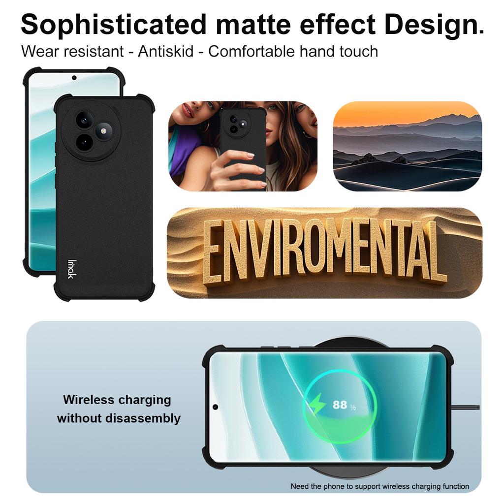 IMAK For Xiaomi Redmi K80 Ultra 5G Case TPU Phone Cover Airbag Shockproof Protection
