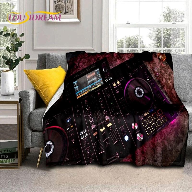 Vinyl Record Music DJ Screen Tape Soft Flannel Blanket for Bed Bedroom Sofa Picnic,Throw Blanket for Cover Outdoors Leisure Gift