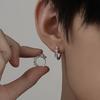 2pcs Silvery Dragon Earrings, Mini Fashion Dragon Ear Buckles, Unisex, Suitable for Casual Parties, Homecoming/Independence Day