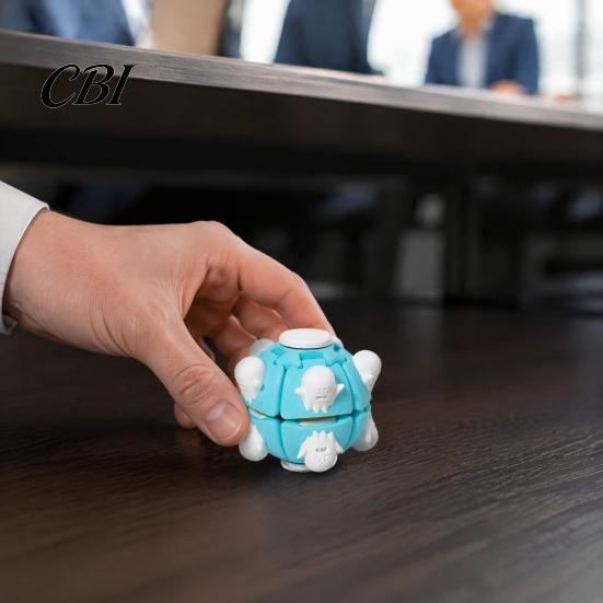 Relaxing Desk Toys 3D Printed Press Fidget Spinner, Push And Spin Ball for Smooth Rotation Toy Stress Anxiety Relief, Accessory Office, Home,