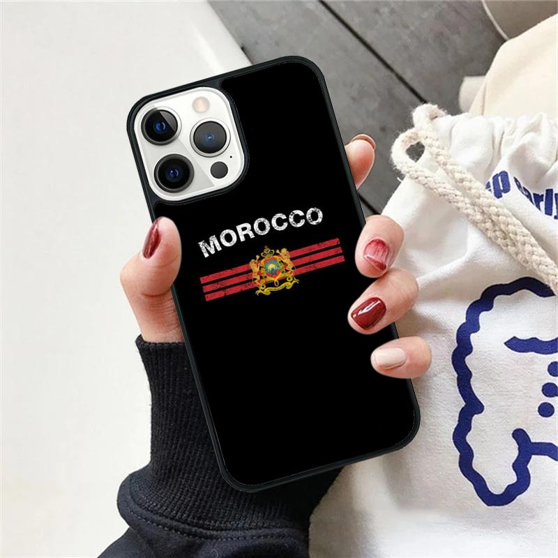 Maroc Morocco Flag Phone Case For iPhone 17 Air 15 16 Cover  11 13 14 Pro Max 12 Plus Max Fundas