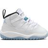 New Jordan Air Jordan 11 Anti-Slip Wear-Resistant High-Top Toddler Shoes White Blue Infant And Toddler 378040-104