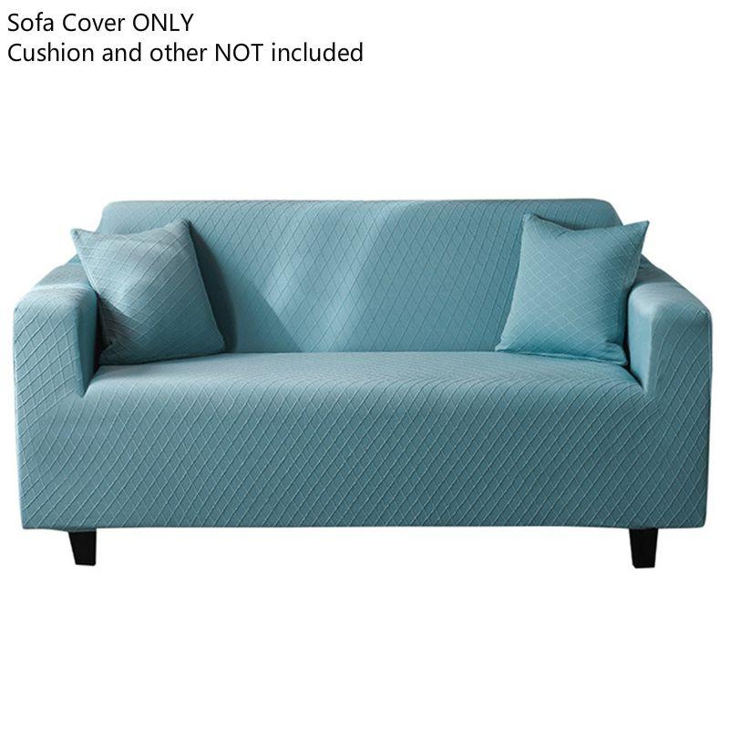 

Luxurious Elastic Jacquard Sofa Slipcover For 1-4 Seater Couch Protection Blue,3 Seater:190-230CM