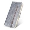 Wallet Bling Glitter Magnetic Flip Zipper Leather Case For Samsung Galaxy S24 FE S23 Ultra S22 Plus S21 S20 FE S10 20 10 9