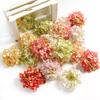 2 Stück Künstliche Hortensienblüten 10cm Kunstblumen für Heimdeko Hochzeit Hochzeitsdekoration Zubehör DIY Kranz Zubehör