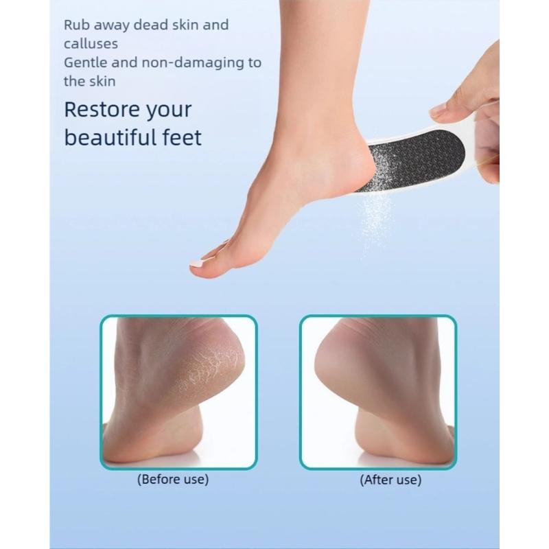 Round Moon Foot File For Effective Exfoliation Nonallergenic Glass Face Professional Pedicure Tool Long Permanent ABS Building