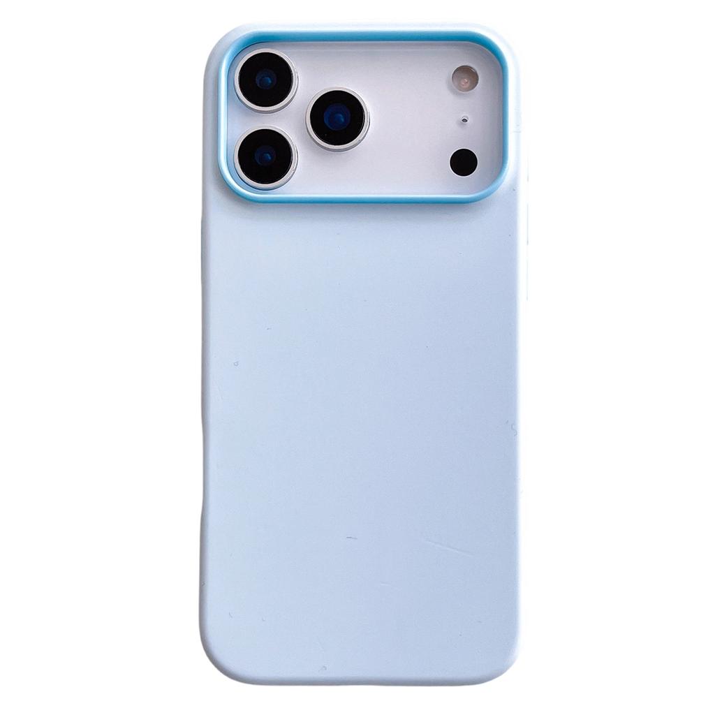 For iPhone 17 Pro Max Case Dual Color Liquid Silicone Phone Cover Large Camera Cutout