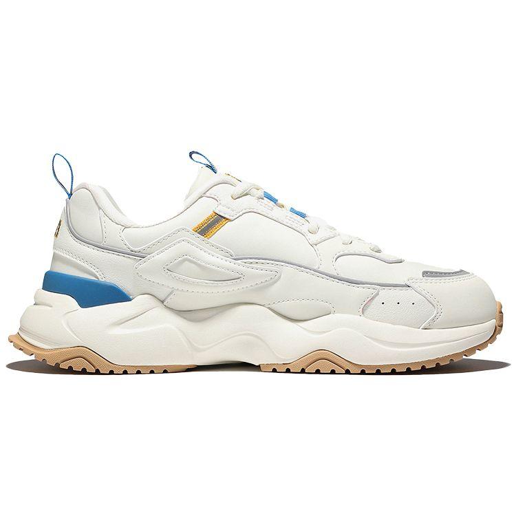 Fila Rayflide Fabric Comfortable Low-Top Lifestyle Sneakers Unisex Sneakers White Blue Yellow 1RM02120E_138