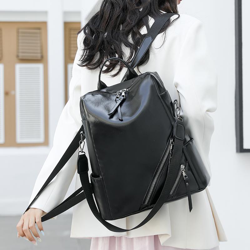 Women's Backpack Retro Backpack Multi-functional PU Time Shoulder Bag