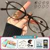 CLLOIO Simple Retro Round For Women Myopia Photochromic Prescription Glasses Anti Blue Ray Multifocal Reading Optical Eyeglasses