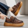 Men's shoes platform casual shoes high quality leather sports shoes