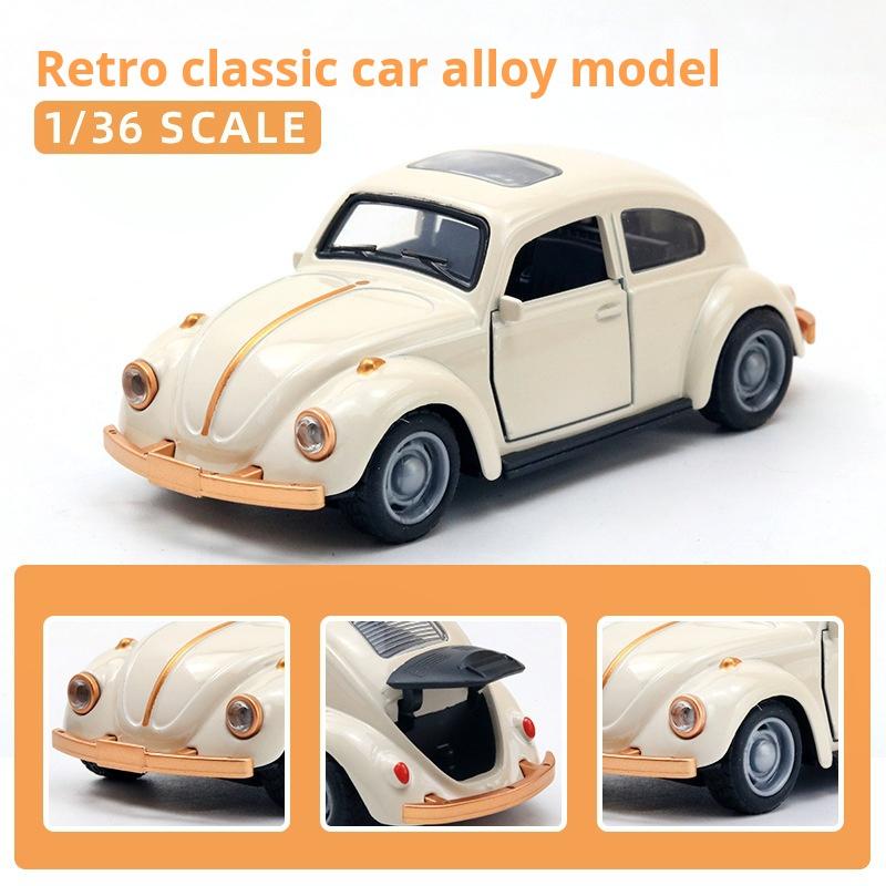 1:36 Alloy Classic Car Model Childrens Toy Car Ornaments Pull-Back Car Model Boy Toy Die-Cast Educational Toy