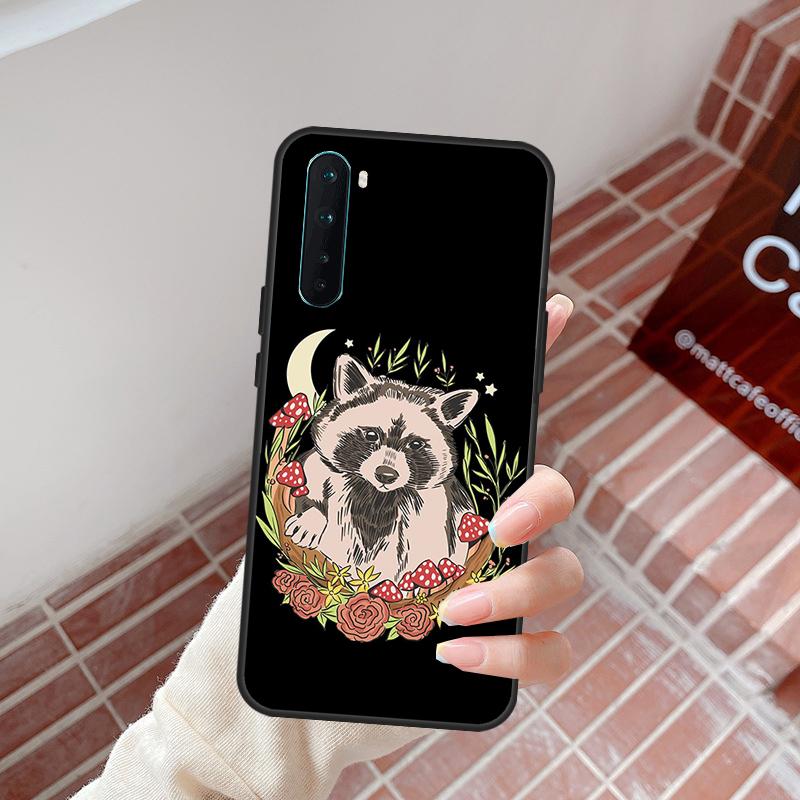 Cartoon Raccoon Kawaii Case For OnePlus 15 13 12 11 13T 13R 12R 10R 10T 8T OnePlus Nord 5 CE 3 4 Lite N20 N30 Cover