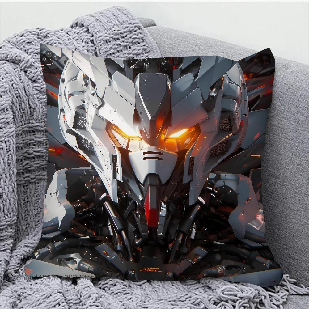 Game G-Gundam Pillow Case Square Pillow Bedroom Sofa Leisure Comfort Cushion Car Living Room Home Decoration