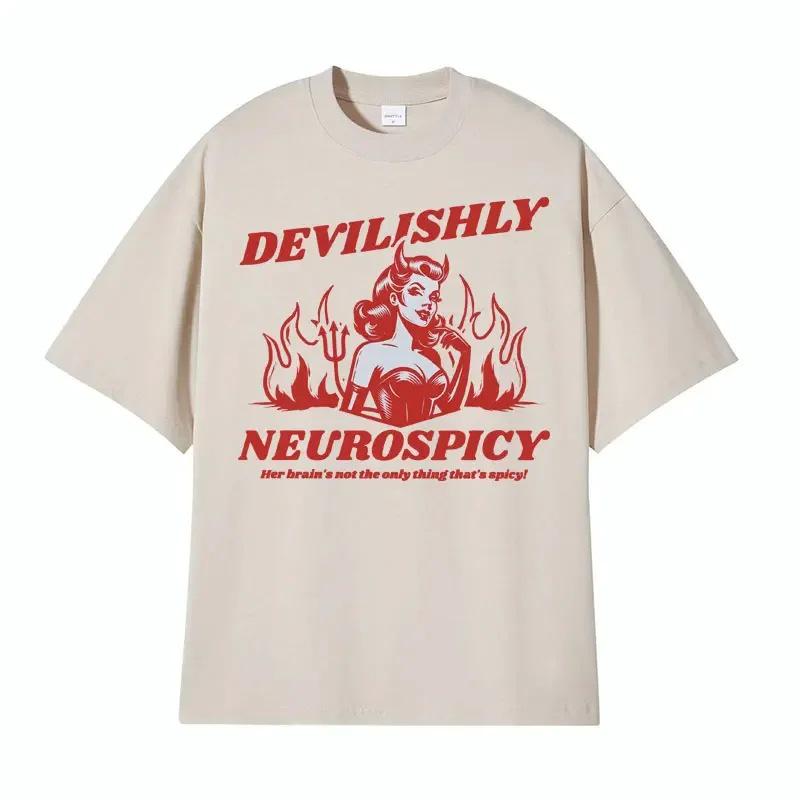 Trendy Creative Plus Size Cotton T-Shirt, Unisex Casual Round Neck Short Sleeve