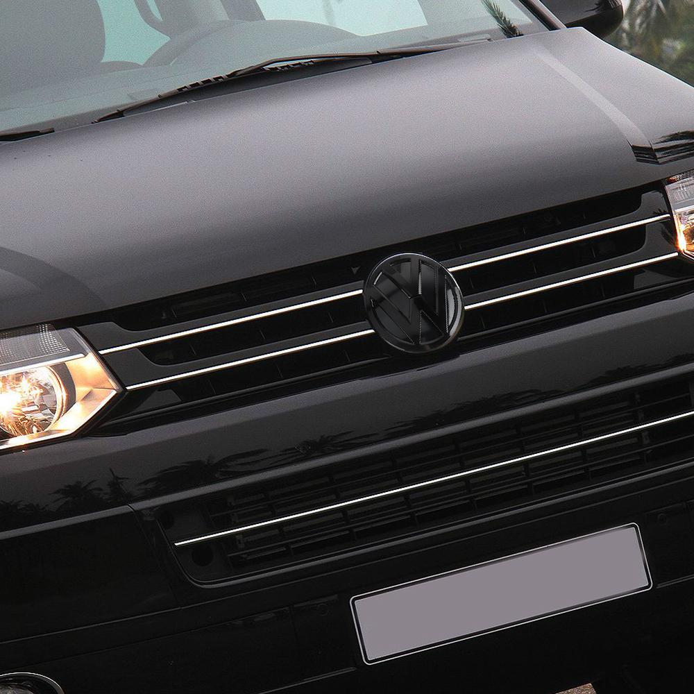 ZCKOT1 1/2pcs For Volkswagen VW Transporter T6 2016 2017 2018 2019 2020 Car ABS Logo Front Hood Badge Rear Trunk Sticker Decoration