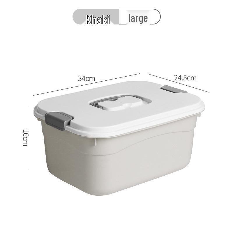 Extra Large Plastic Storage Box with Lid for Clothes, Toys, and Snacks