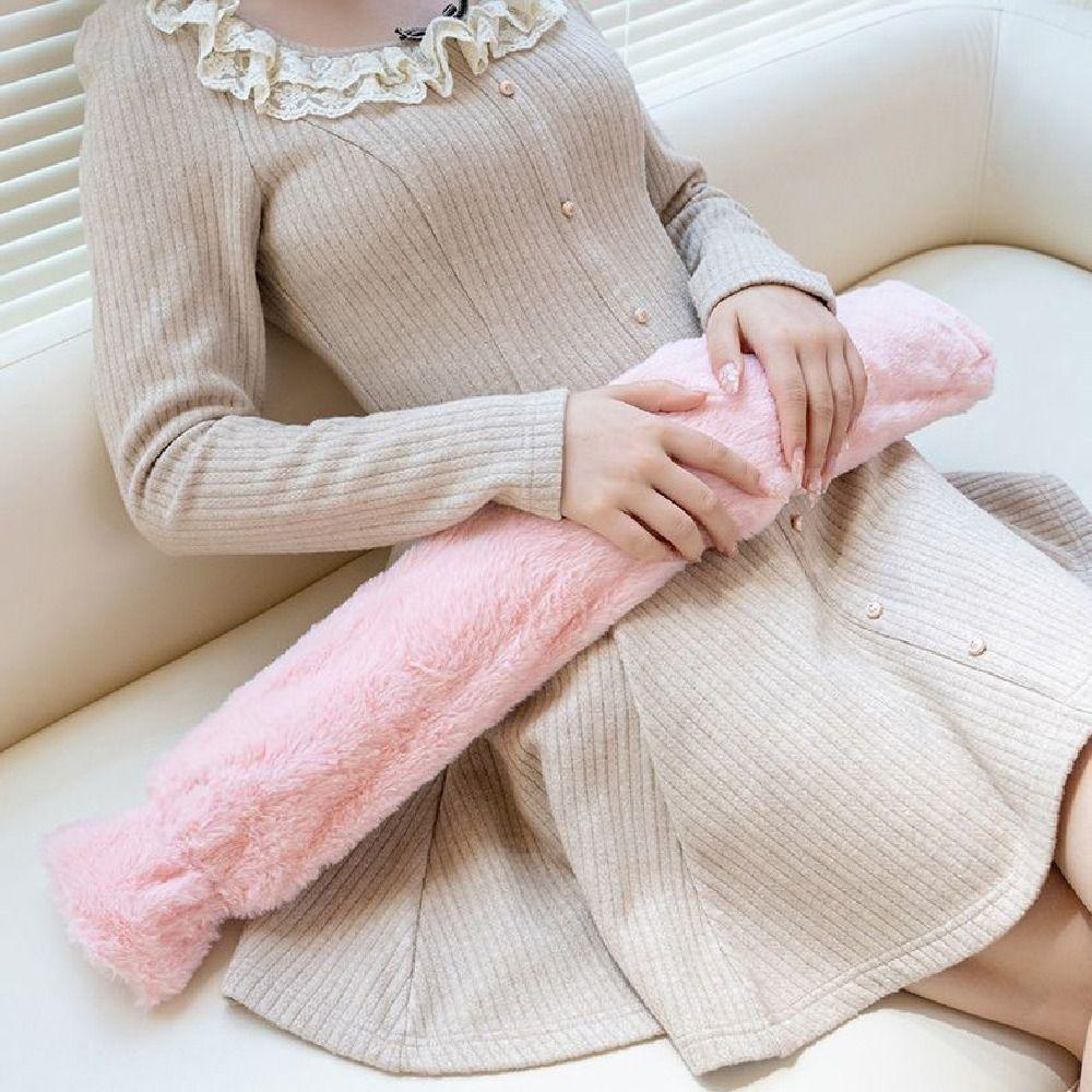 Extra Long Warm Water Bag Removable Hand Warmers Thermos Bottle Water-filled Waist Warmer  Gifts