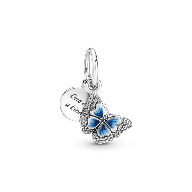 2022 New 925 Sterling Silver Butterfly of Flower Fit Original Charm Bracelet DIY Fashion Silver 925 Jewelry Making