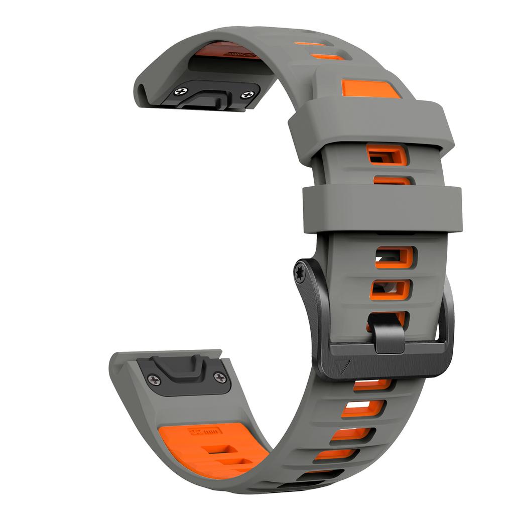 Šroubová ocelová přezka hodinek Silikonový řemínek Pro Garmin Fenix 8 E 47mm 7X Pro 51mm Epix/6 6X 5X Plus QuickFit 26mm 22mm Řemínek Náramek