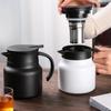 800/1000ml Thermal Coffee Pot Double Travel Kettle Portable Stewing Teapot  Office