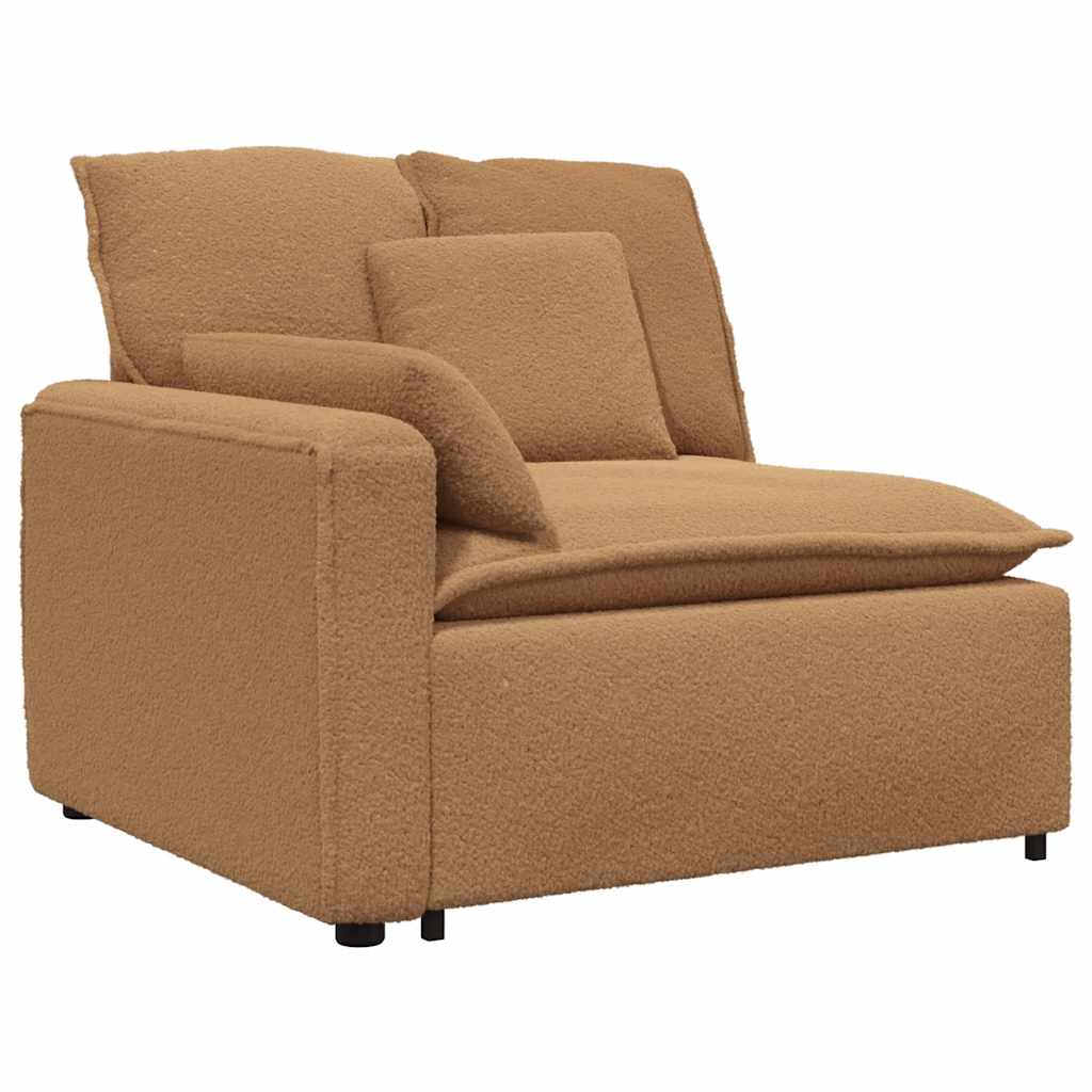 Modular Sofa with Cushions Beige